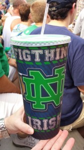 I hope Notre Dame didn't order a quarter of a million of these cups.