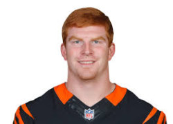 Bengals quarterback Andy Dalton has the gift of angry eyes, even when smiling.  That doesn't give him any advantage on the football field, but it does make calling him Uncle Leo after the Seinfeld character a lot of fun.