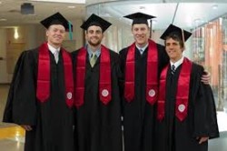 Austin Etherington, Will Sheehey, Jeff Howard, and Taylor Wayer received their degrees, and helped maintain the basketball program's academic perfection as measured by the NCAA.
