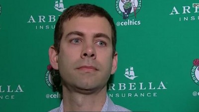 Brad Stevens speaks to the media about Andrew Smith.